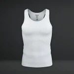 COMFY Men's Ribbed Round Neck Without Sleeves