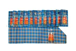 Wall Clock - Men's Sarong Blue Check